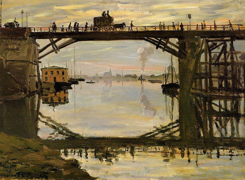 Claude Monet The Highway Bridge under repair